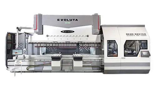 Prensa dobradeira sincronizada industrial marca Warcom