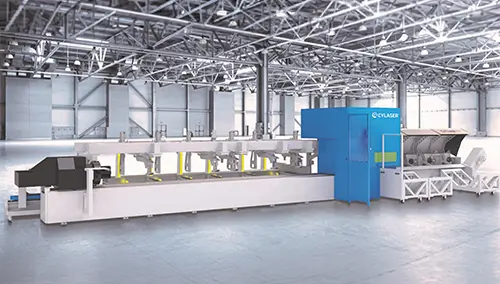 Máquina de corte a laser de tubos e perfis CY TUBE da CY Laser